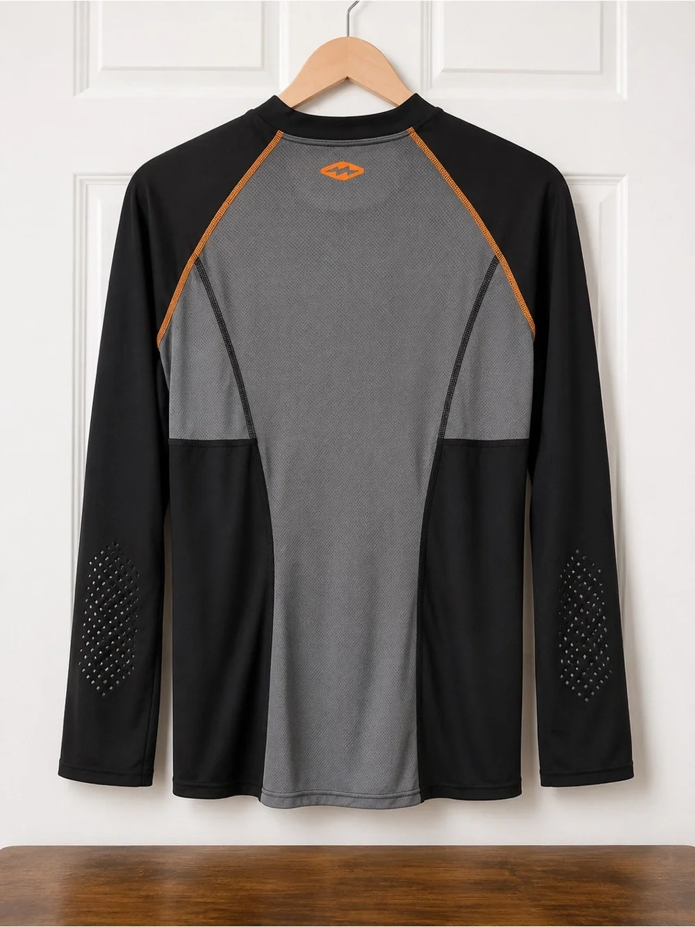 Shock Doctor Core Compression Hockey Shirt Men’s XL Black Orange Long Sleeve NWT